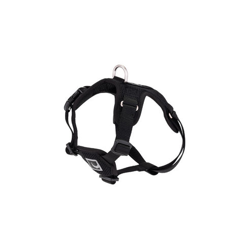 RC PETS Dog Forte Step In Harness, Black, M, 20" - 28" - Poudre Pet and Feed Supply
